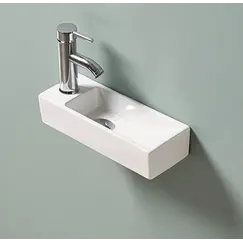 Подвесная белая раковина для ванной  Gid N9271L/R