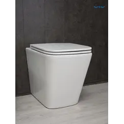 Приставной безободковый унитаз микролифт дюропласт Gid TRS-264