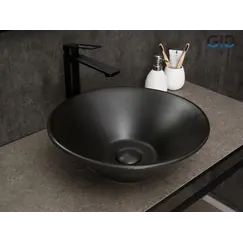 Накладная черная раковина для ванной Gid N9102bg