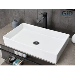 Накладная белая раковина для ванной Gid N9496