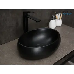 Накладная черная раковина для ванной Gid Bm9030ds