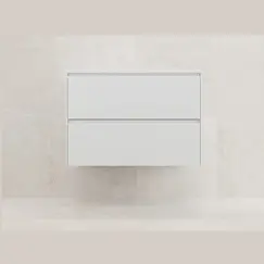 Тумба подвесная Style line  "ЛИМА" эмаль, с раковиной  LINE, 2 ящ., PLUS, белый матовый