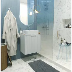 Тумба подвесная 1Marka Estel 60П 1я White