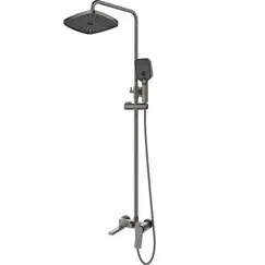 Душевая стойка  ESBANO GEMINI (DS-GM) оружейная сталь