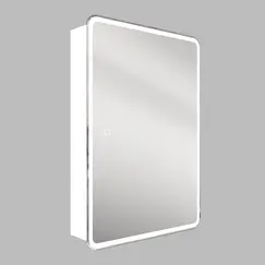 Зеркало-шкаф "Каре 40*80 универсальное" с подсветкой, сенсор с диммером на зеркале