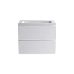 Тумба подвесная с раковиной  Astra-Form Альфа 70/90 с 2 ящиками белый матовый