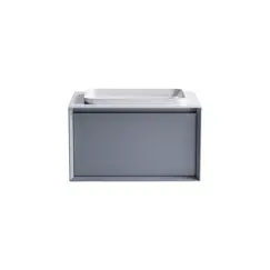 Тумба подвесная с раковиной на столешнице Astra-Form Фрейм с 1 ящ. серо-голубой матовый