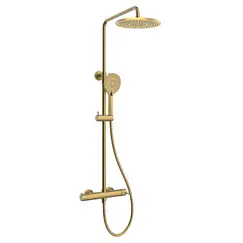 Душевая стойка AVS Pulse брашированное золото