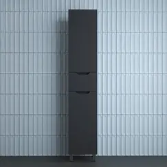 Пенал Style line "Остин" 36 см напольный 1 ящик графит эмаль PLUS