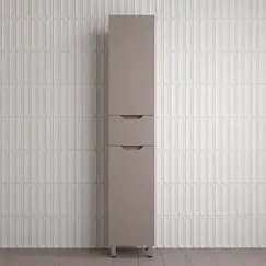 Пенал Style line "Остин" 36 см напольный 1 ящик тауп темный эмаль PLUS