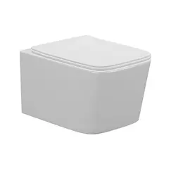 Унитаз подвесной AVS Вектор безободковый, белый