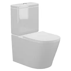 Унитаз-компакт AVS Кристалл безободковый, белый