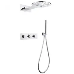 Душевая система ABBER Wasser Kreis AF8151 скрытого монтажа без излива, термостат, хром