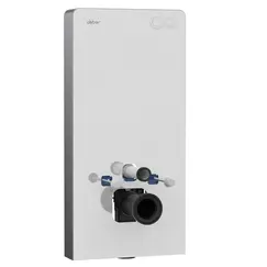 Инсталляционный модуль внешнего монтажа ABBER AC0107MW для подвесного унитаза, белый