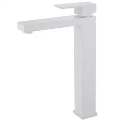 Смеситель ABBER Daheim AF8211W для раковины, белый матовый