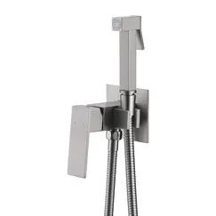 Смеситель ABBER Daheim AF8226SP с гигиеническим душем, сатин
