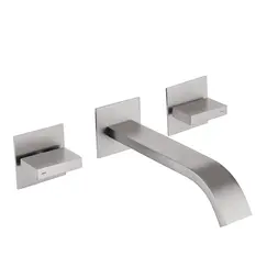 Смеситель ABBER Wasserfall AF8612SP для раковины скрытого монтажа, сатин