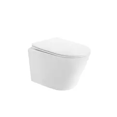 Унитаз ABBER Bequem AC1102TMW подвесной белый матовый, безободковый, смыв торнадо