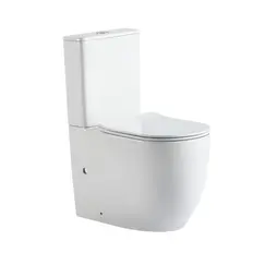 Унитаз ABBER Bequem AC1110T компакт белый, безободковый, смыв торнадо