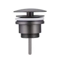 Донный клапан ABBER AF0012NG без перелива, фиксированный, никель