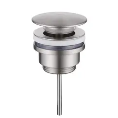 Донный клапан ABBER AF0012SP без перелива, фиксированный, сатин