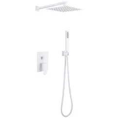 Душевая система ABBER Daheim AF8219W скрытого монтажа без излива, белая матовая