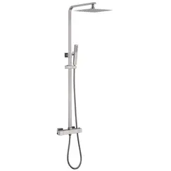 Душевая стойка ABBER Daheim AF8260SPL с термостатом без излива, сатин