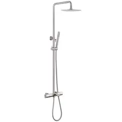 Душевая стойка ABBER Thermostat AF8516SPL с термостатом и изливом, сатин