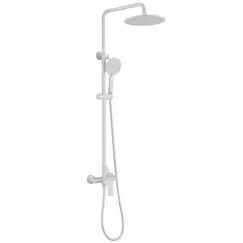 Душевая стойка ABBER Weiss Insel AF8020FWL без излива, белый матовый