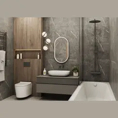 Зеркало ACWEN "Prime White " 45х80 в МДФ раме без подсветки