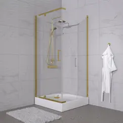 Душевое ограждение  Triton "ТЕРРА-ГОЛД" (низкий поддон) 90х90 квадрат