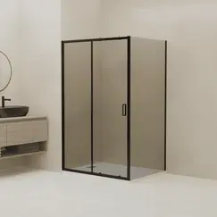 Душевой уголок RGW CL-133B (CL-13B + Z-03B) тонированное/черный