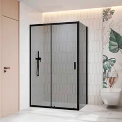 Душевой уголок RGW CL-133B (CL-13B + Z-03B) тонированное/черный