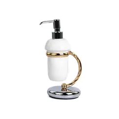 Stil Haus Giunone  настольный керамический дозатор   хром - золото