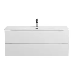 Тумба с раковиной подвесная BelBagno MARINO-CER-N Bianco Lucido