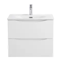 Тумба с раковиной подвесная BelBagno MARINO-CER-N Bianco Opaco