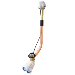 Слив-перелив Radomir полуавтомат (металл, с сифоном) хром