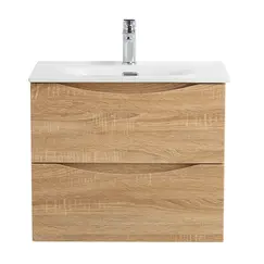 Тумба с раковиной подвесная BelBagno MARINO-CER-N  Rovere Bianco