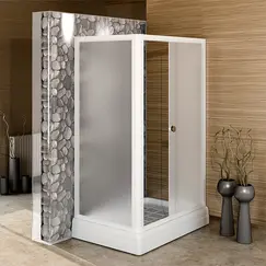 Душевое ограждение с поддоном Radomir ВЕРЧЕЛЛИ 121х84 белый/матовое