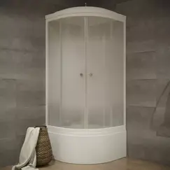 Душевая кабина Triton ЛАЙТ 90х90х216 Б (высокий поддон)  стекло прозрачное, рифленое