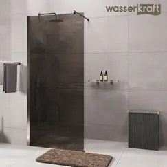 Душевая перегородка WasserKRAFT Rur 30W BN-TG  тонирован/никель