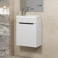 Тумба подвесная Uperwood Tanos 40 белая/графит