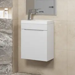 Тумба подвесная Uperwood Tanos 40 белая матовая