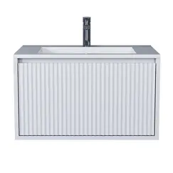 Тумба подвесная  Uperwood Next Premium  белая, 1/2 ящика