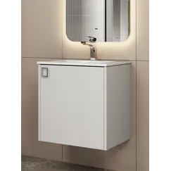 Тумба подвесная Uperwood Aurora 50 см, белый матовый