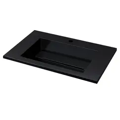 Раковина полувстраиваемая Uperwood Next Premium  черный глянец