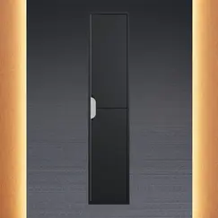 Шкаф-пенал подвесной Uperwood Modul 33х150 см, черный матовый