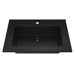 Раковина для ванной  Uperwood Parma Quartz, черная матовая, космос                  