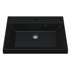 Раковина для ванной  Uperwood Classic Quartz, кварцевая, черная матовая, уголь