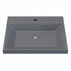 Раковина для ванной  Uperwood Classic Quartz, кварцевая, серая матовая, бетон